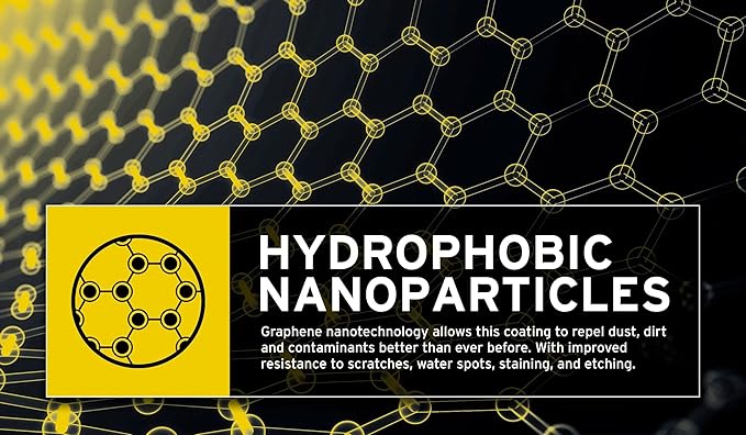 Graphene Matrix Coating with Applicator - Graphene Ceramic Coating | 5+ Years of Protection | Incredible Hydrophobic - Revolutionary Graphene Nanotechnology