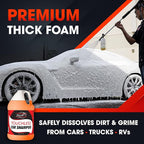 Swift Touchless Car Wash Shampoo (2 Gallon) - No Brushing Required, High Foaming Car Soap, Heavy Duty, Auto Detergent for Foam Cannon, Works on Cars, Trucks, RVs, Motorcycles, Upholstery & More!