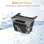 Model Y Trash Can Rear Center Console Organizer Compatible for Tesla Model Y 2020-2025, 2nd Row Seat Rear Bin TPE Backseat Storage Box Middle Air Outlet Garbage Can with Anti-Slip Lid Cover