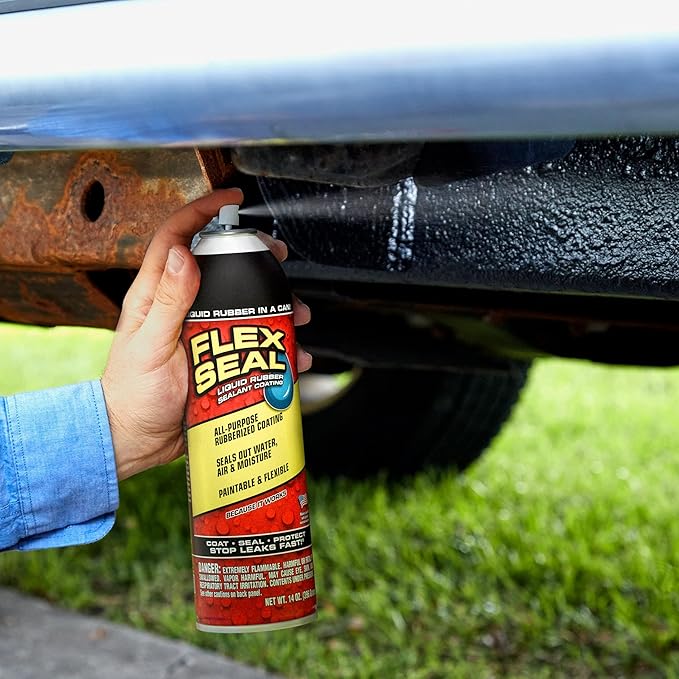 Liquid Rubber Spray Sealant Coating - White, 14 oz