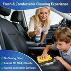 Car Interior Cleaner & Protectant, 16 Fl Oz Interior Detailer Spray – Cleans & Helps Protect Dashboard, Leather, Vinyl & Plastic, Includes Towel & Cleaning Sponge (Pack of 1)