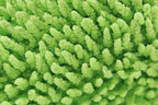 Detailer's Preference Reversible Microfiber Wash and Scour Mitt, Dual-Sided Chenille & Cross-Weave for Car Detailing, Bug Removal, Interior Dusting, Large 8"x10", Lime Green