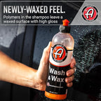 Adam's Polishes Wash & Wax (Gallon) - Car Wash Soap Infused With Pure Carnauba Car Wax | Car Cleaning Formula W/Paint Protection | Use In 5 Gallon Bucket Foam Cannon & Foam Gun