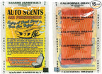 Individually Wrapped - Professional Car Air Freshener Pads - Remove Smells & Add Ambience (15 Per Pack) (California Orange)