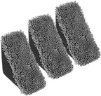 3 PCS Tire Shine Applicator Sponges, Microfiber Tire Brightener Applicator Pad Durable and Reusable Tires Dressing Applicators Pad, Tires Applicator-Pad for Car Detailing Cleaning Sealant Conditioner