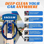 Vacuum Detail Attachment Tool | All-in-One Deepcleaning Crevice Cleaner/ Ice Scraper | The Best Car Accessories & Essentials | Wet & Dry Car Detailing Kit | Truck, Auto, & RV Cleaning Supplies (Black)