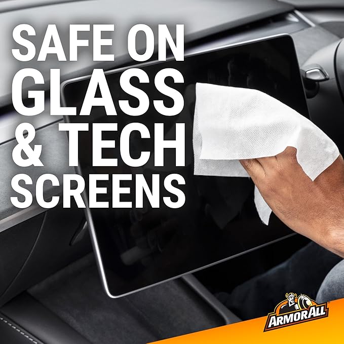 Armor All Car Detailer Wipes by Armor All, Interior Car Wipes for Dirt and Dust, 25 Count