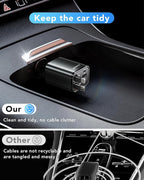 Retractable Car Charger,69W Car Phone Charger USB C Fast Charge,Cigarette Lighter USB Charger Car Accessories for Women,Road Trip Essentials Gift for Men,RV Power Adapter for iPhone 17/16/15/14,Galaxy