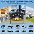 Wireless Backup Camera for RV Truck: 7" 1080P HD Monitor System with Dual Antennas, 350ft Stable Range, IP69K Waterproof, IR Night Vision, 4-Channel DVR Loop Recording for Trailer Camper Pickup