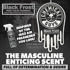 Chemical Guys Car Fresheners, Hanging Air Freshener, Black Frost Scent 12 Pack, Great for Cars, Trucks, SUVs, RVs, Home, Garage, Workspace, Dorm Room & More (4 x 3 Packs)