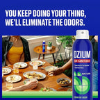 Ozium Air Sanitizer Spray - Room Odor Eliminator for Home, Car, and Office - Country Fresh Air Cleaner - 8 oz Can - 2 Pack