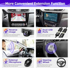 Android Car Radio Compatible with Android Auto Wireless Carplay for Nissan Rogue X-Trail Qashqai 2014-2018 8core 1280X720 Touchscreen Stereo Bluetooth GPS Navigation Head Unit (4GRAM64GROM)