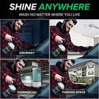 Waterless Car Wash Kit | Super Concentrated Rinseless Wash And Wax Car Wash Formula With Non Foaming Pump Sprayer For Fast Car Detailing | Makes 1 Gal Of Ready To Use Waterless Wash And Wax