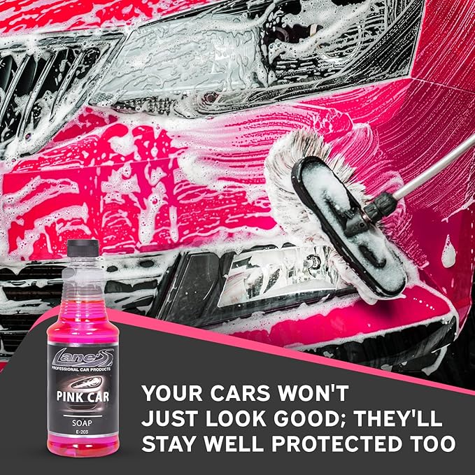 LANE'S Car Cleaning, Car Wash Soap The Perfect Shampoo for Auto, Exterior Care Products, High Foaming with Gentle Formula, 16 ounces