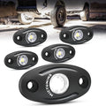 MICTUNING 4 Pods Pure White Rock Lights Kit - IP68 Waterproof, with Wiring Harness - Ultimate Underglow for Car, Truck, ATV, UTV, SUV, Off-Road, Golf Cart & Boat
