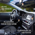 Inspired by Inv.ictus Car Air Freshener for Men | Long Lasting Luxury Diffuser | Automotive Scent Perfume | Vent Clip Auto Air Freshener | Odour Eliminator Technology | Masculine Diffuser Scents 8ML