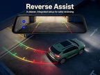 Pelsee S12 Native 4K + 2.5K Rear View Mirror Camera, Mirror Dash Cam w/ 8MP Sensor, Telephoto Lens, Color Night Vision, WiFi 6 30MB/s Download, GPS, 64GB Card Included, Backup Camera for Car Truck SUV