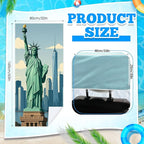 Hahafelt 2 Pack Car Seat Towel Covers with Storage Bag, 63 x 32 Inch Universal Non Slip Waterproof Sweat Protector for Car Truck, Gym Swimming Running, Machine Washable (Statue of Liberty)