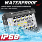 OFFROADTOWN 2Pcs 4 Inch LED Pods Side Shooter Ditch Lights Spot Flood Combo LED Bar Fog Cube Work Offroad Driving Bumper Lights for Truck ATV UTV SUV Boat