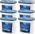 ZARPAX Moisture Absorber Activated Charcoal 18 oz/510g | Removes Moisture, Damp, Humidity & Odors | Odor Absorber | Moisture Trap for Bathroom, Closet, Kitchen & Small Spaces | Set of 6