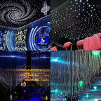 AZIMOM PMMA Plastic 550pcs*0.03in*13.1ft Fiber Optic Cable Strands 0.75mm 4 Meter End Glow Roll Fiber String for Star Sky Roof Ceiling Decoration All Kind LED Light Engine Driver