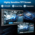 Upgrade Wireless Double Din Car Stereo with Carplay, Android Auto, Bluetooth, 4-Channel RCA, High Power, 2 Subwoofer Ports, 7" HD Capacitive Touchscreen Car Radio, Backup Camera, Audio Receiver