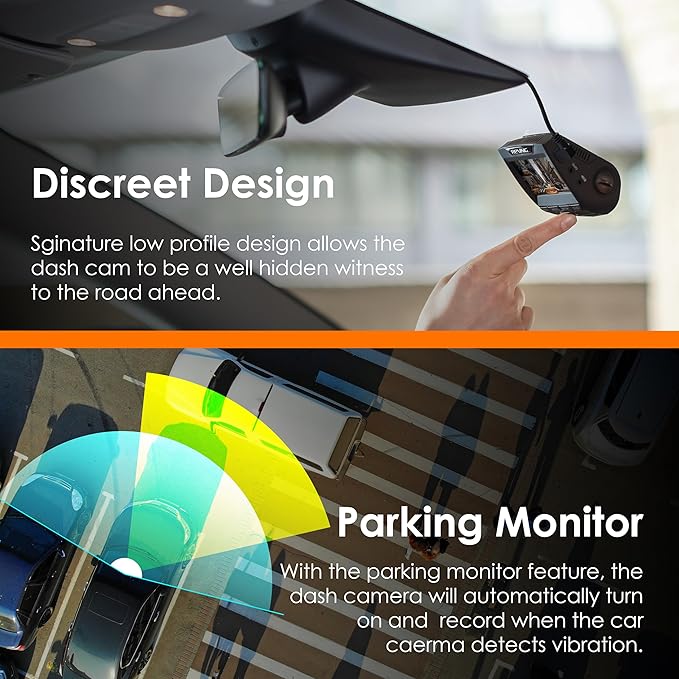 RexingUSA 1080p Dash Cam with 32GB Card - FHD Recorder, 170° Angle, Night Vision, G-Sensor, Parking Mode, Loop Record, Supports up to 128GB