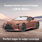 EcoNour Windshield Sunshade Compatible for Lexus LC 2018-2022 2023 2024, Sun Visor for Front Windshield & Window Sun Shade Cover, UV Heat Blocker & Protector, Car Accessories