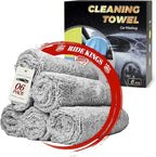 Microfiber Towels Cleaning Car Interior & Exterior,Microfiber Cloths Highly Absorbent,Car Wash Rags Lint Free and Reusable,Fits House,Kitchen,Bathroom,Office,16"x16"|Grey 6-Pack