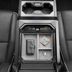 Center Console Organizer Tray Compatible with Tesla Cybertruck 2025 2026 2024,Armrest Storage Tray with USB Expansion Docks for Cybertruck Accessories