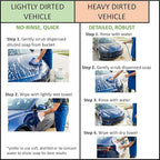 Plant-based Eco-friendly Car Wash Soap, Non-Toxic, Moderate-Foam Concentrated Soap with rinse & no-rinse options