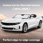 EcoNour Windshield Sunshade Compatible for Chevrolet Camaro 2016-2023 2024 2025, Sun Visor for Front Windshield & Window Sun Shade Cover, UV Heat Blocker & Protector, Car Accessories