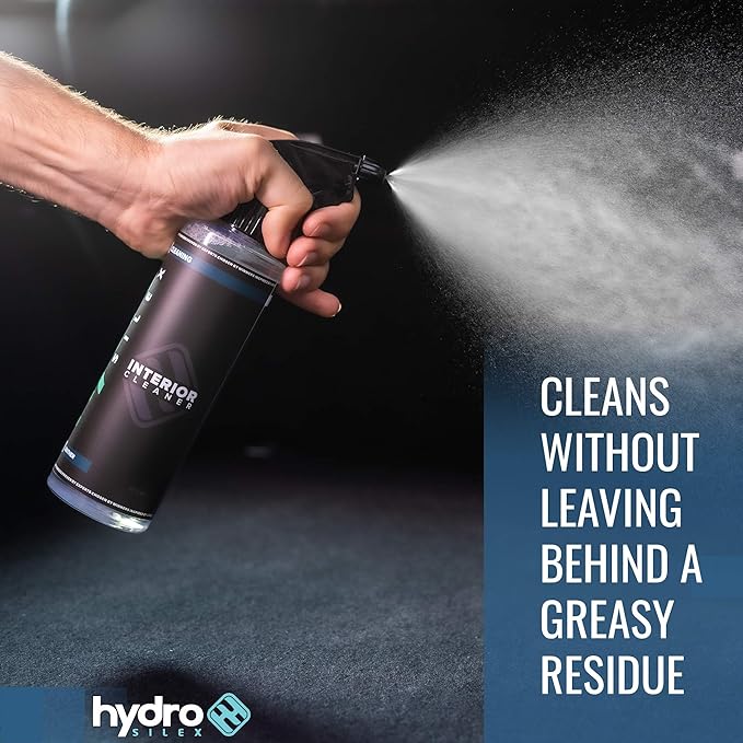 HydroSilex Plastic & Leather Interior Cleaner (16oz) | Safely Deep Cleans Plastic, Leather & Vinyl | Tough on Stains, Dirt & Grime | Dye Free Formula | No Greasy Residue