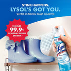 Lysol Disinfectant Spray, Sanitizing and Antibacterial Spray, For Disinfecting and Deodorizing, Mango & Hibiscus and Crisp Linen, 19 Fl. Oz (Pack of 4)