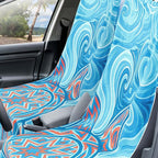 Hahafelt 2 Pack Car Seat Towel Covers with Storage Bag, 63 x 32 Inch Universal Non Slip Waterproof Sweat Protector for Car Truck, Gym Swimming Running, Machine Washable (Colorful Sea Turtle)