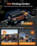 WOLFBOX G900 Tripro Cabin Version 3 Channel 4K Rear View Mirror Camera,8MP STARVIS IMX678 Night Vision,4K+1080P+2.5K Front Inside and Rear Mirror Dash Cam,5.8GHz WiFi,Voice Control,Includes 256GB Card
