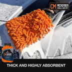 Suds Lab CM Chenille Microfiber Wash MItt - Double Sided Car Wash Mitt - Scratch Free On All Vehicle Surfaces - 8" x 10"