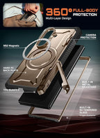 SUPCASE for Samsung Galaxy Z Fold 7 Case with Kickstand (UB Grip), [Compatible with MagSafe] [Built-in Tempered Glass Screen Protector] [Hinge Coverage] Military-Grade Protection Phone Case, Desert