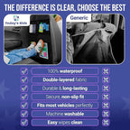 Todays Kids 2 Pack Kick Mats Back Seat Protector - Backseat Car Organizer for Kids, Car Storage Organizer, Back Seat Cars Organizers, Cars Organizers Backs Seats, Travel Accessories, 4 Pockets