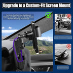 Car Phone Mount for 2023-2026 Honda CR-V & HR-V, Smart Auto-Clamping on 7/9" Touchscreen, 15W Wireless Fast Charging, Premium Aluminum Holder, Without Blocking Airflow