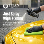 Ultra V4.0 Ceramic Spray Coating 100ml - Extreme Gloss & Hydrophobic Shine - Dual Carbon Polymer & Hyper Quartz® Technology - Long Lasting UV Protection - Easy Spray & Wipe Car Sealant