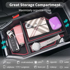 CDEFG 2023-2026 Accord Center Console Accessory Organizer for 2023 2024 2025 2026 Accord Sport EX-L L Touring LX EX Console Armrest Tray Storage Box 2023-2026 Accord 11th Gen Hybrid Accessories (Red)