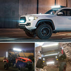 Nilight 12 Inch 300W LED Light Bar Triple Row Flood Spot Combo, Aluminum Housing, IP67 Waterproof, 30000LM, 2 Years Warranty