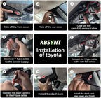 Front 4K Dash Cam for Toyota RAV4 2019-2021 LE Limited Premium XLE TRD Hybrid & RAV4 Prime 2021-2024 (Model A)(No Vent Hole),OEM-Style,Loop Recording,Easy Installation,WiFi & App,64G Card