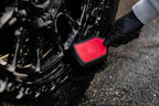 Detail Factory - ProGrip Wheel Face Brush - Ergonomic ProGrip Handle - Premium Wheel Cleaner Brush - Soft Flagged-Tip Bristles - Red & Black