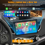8 Core 6GB+128GB Car Radio for Honda CRV 2012-2016,10.2 Inch QLED Touch Screen Car Stereo with Carplay&Android Auto,WiFi,GPS Navigation,Bluetooth5.0,FM&AM Radio