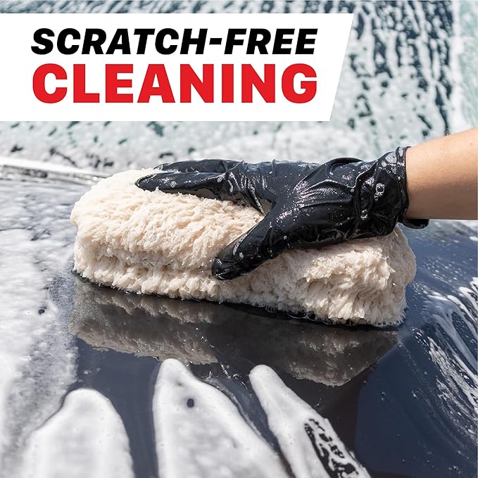 Maxshine Universal Ultra-Plush Microfiber Car Wash Sponge – Super Absorbent, Ultra-Soft Wash Pad for Scratch-Free Car Washing – Reusable Sponge for Auto Detailing, Car Care & Professional Cleaning