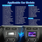 4G+64G Android13 7 Inch IPS Screen Wireless Apple CarPlay Android Auto Car Stereo for VW Jetta Seat Passat Tiguan CC Golf Skoda Radio with FM AM RDS BT GPS WiFi SWC Backup Camera MIC