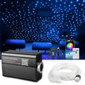 Starlight Headliner Kit 550 Piece Twinkle 0.03in*9.8ft/0.75mm*3m, 16W Starlight Headliner Music/Voice Activated Star Lights for Car, VASTFIRE RGBW Starlights for Theater Game Bed Room Ceiling