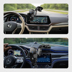 Auto Scan Fast Wireless Car Charger Phone Mount with Multi-Angle Adjustable Suction Cup – 15W Wireless Charging, Auto Scanning, Adjustable Grip for Phones 71mm-112.6mm